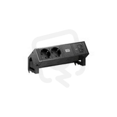 DESK2 2xCEE7/3 1xUSB C/C 45W 0,2m RAL900