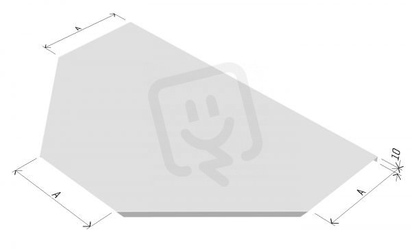Arkys ARD-34820103 Víko T-kusu žlabu LINEAR VTL-R300 100 ''SZ''