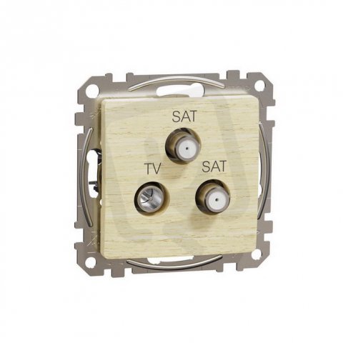 Sedna D/E TV-SAT-SAT zásuvka koncová 4dB, Bříza SCHNEIDER SDD180481S