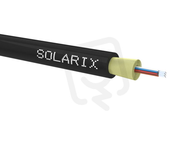 DROP1000 kabel 8vl 9/125, 3,7mm LSOH Eca černý SOLARIX 70291080