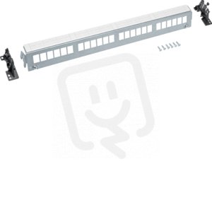 Patch panel prázdný pro montáž prvků 24x (Keystone Jack) na lištu DIN FZ24MK