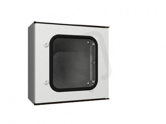 KS Skříň plast. 400x400x200mm, RAL7035