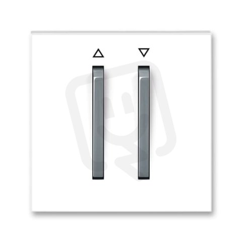 Kryt žaluziový 2 páčky s potiskem 3559M-A00662 44 bílá/ledová šedá Neo ABB