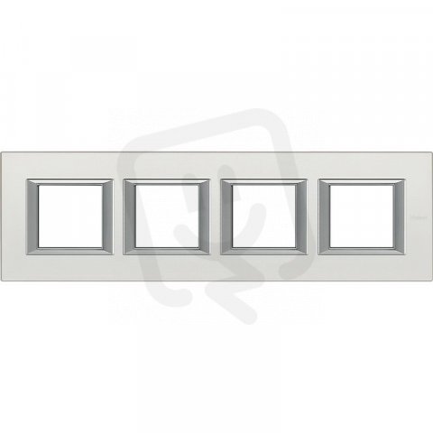 Legrand HA4802M4HSAN BTAX Rámeček2+2+2+2 HOR. STŘÍBRO