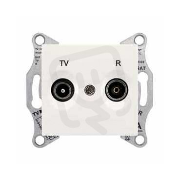 Sedna Zásuvka TV-R průběžná 8 dB, Cream SCHNEIDER SDN3301323