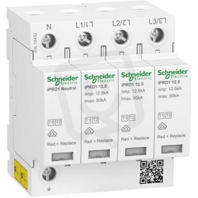 Svodič přepětí T1+T2 Acti9 iPRD1 12.5 3P+N SCHNEIDER A9L16482