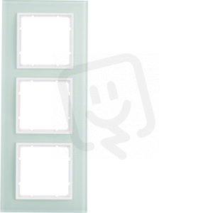 Skleněný rámeček, 3-násobný, B.7, sklo bílá/bílá mat BERKER 10136909