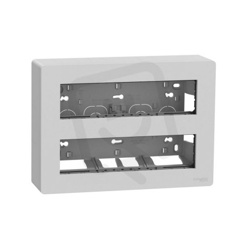 Centrální jednotka NOVÁ UNICA SYSTEM+ 2x8 modulů povrchová, Aluminium