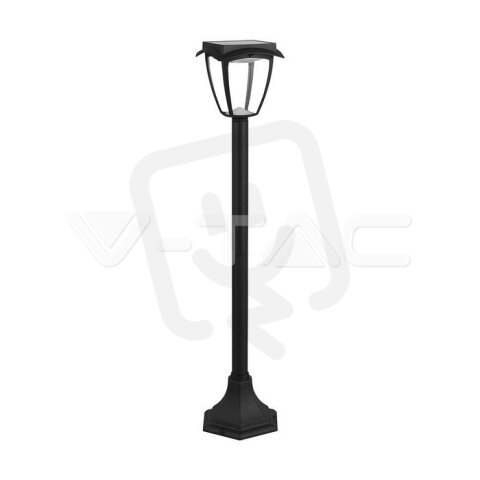 2W LED Solar Stand Lawn Black Body 3000K, 6000K IP44 V-TAC SKU2894
