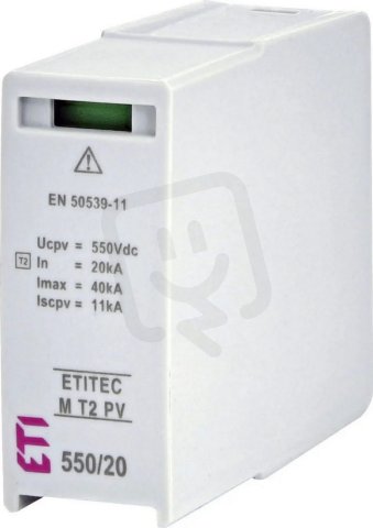 ETI Náhradní modul,20kA (8/20ľs) 550V DC pro ETITEC M T2 PV 1100/20 Y (RC)