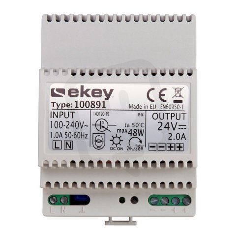 ekey biometric 100891 Zdroj ekey NT REG 230 VAC/24 VDC/2 A
