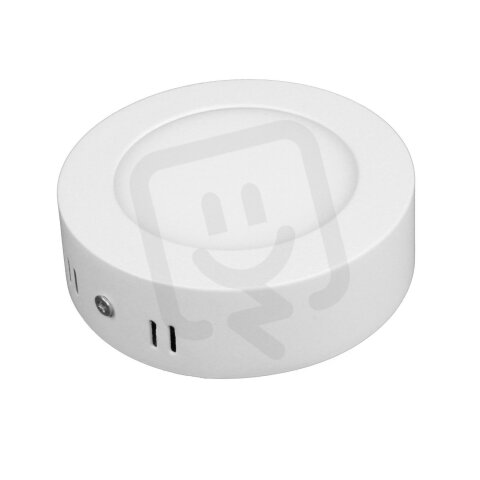 PL6-LED panel 6W-WW teplá bílá kulatý přisazený bílý T-LED 10280