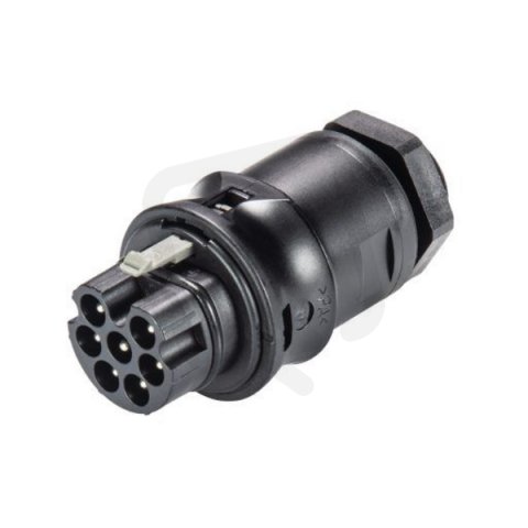 vidlice vestavná gesis RST, 7-pól, šroubové připojení, M20 černá