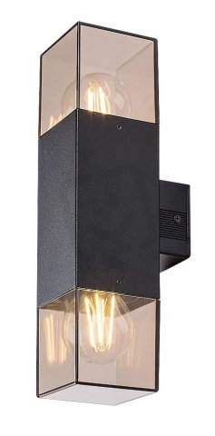 LOANDA E27 2x 60W IP5 černá RABALUX 77081