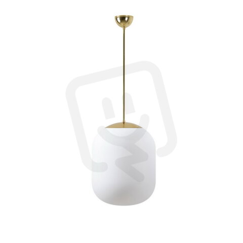 Závěsné LED svítidlo se skleněným stínidlem OSMONT TANIA P1 27W IP40 3K mosaz