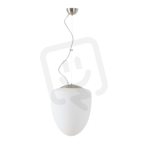 Závěsné svítidlo se skleněným stínidlem OSMONT ASTRA L 13W IP40 E27 nerez
