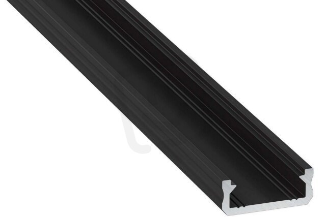 Hliníkový profil AL-PROFIL D BLACK 1M (10-0042-10) GREENLUX GXLP1032