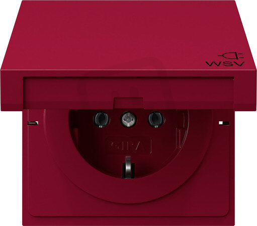 SCHUKO ZV oti.WSV F100 červená GIRA 4454708