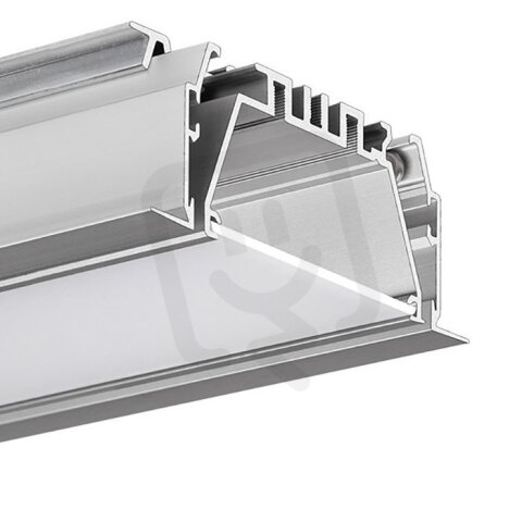 Systém LED hliníkových profil ů do sádrokartonu MOD-KOL-50 1m, stříbrná