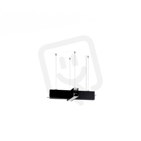 LED Svítidlo Serpent X, dolů, mléčný, 3000K, 17W, černá  ALUMIA FPSE108-0730DB