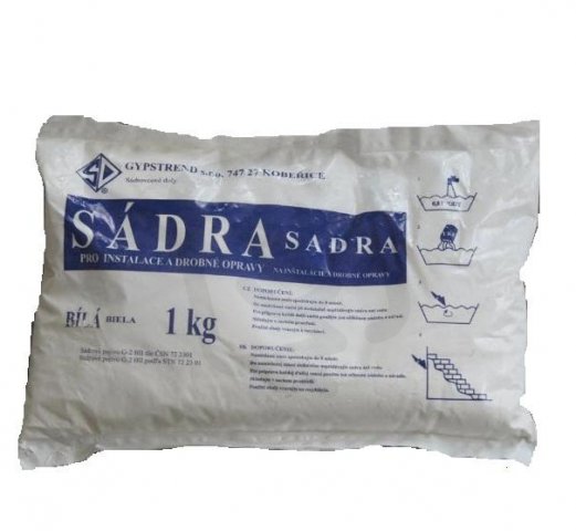 Sádra modelářská (bílá) 1 kg