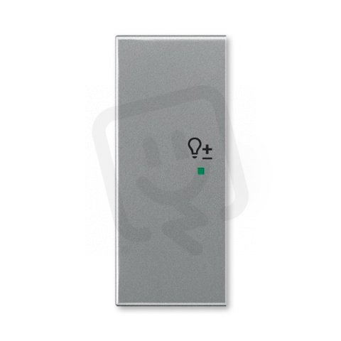 ABB Time Kryt 2násobný levý symbol stmívání ocelová 6220E-A02104 36