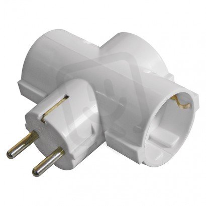 Rozbočovací SCHUKO zásuvka 3x kulatá EMOS P00242