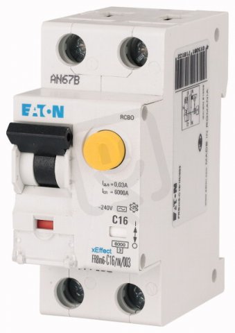 Chránič s jističem 6kA FRBm6-C6/1N/001 typ AC char C 1+Npól 6A 0,01A 177777