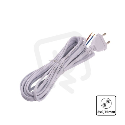 Flexo šňůra 3m 2x0,75mm2 T-LED 111289