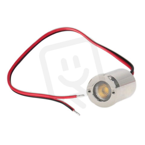 LED světlo do zábradlí, d18x26 mm, 1,2 W, 3000 K, 24 VDC, IP67, 30° symetrické