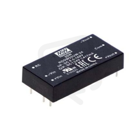 Měnič DC/DC 20W 24V 0-417mA MEAN WELL RDDW20UW-24