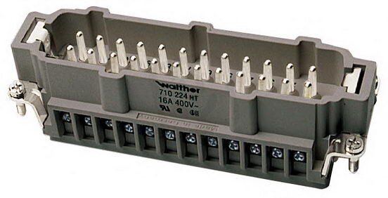 Vložka konektoru BHT 24 se šroubovými kolíčky WALTHER 710224HT