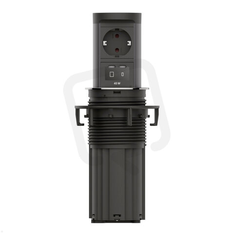 ELEVATOR 2 1xCEE7/3 1xUSB C/C 45W Edelst