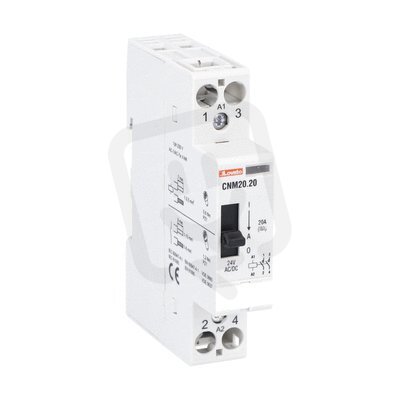 Lovato CNM2020024 Instalační stykač 20A 2Z 24V AC/DC s manuálním ovládáním