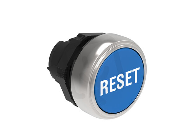 Lovato LPCB1196 Plastová hlavice modrá ''RESET'' lícující
