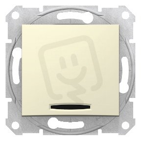 Sedna Spínač se signalizační kontrolkou řazení 1Ss Beige SCHNEIDER SDN0400347