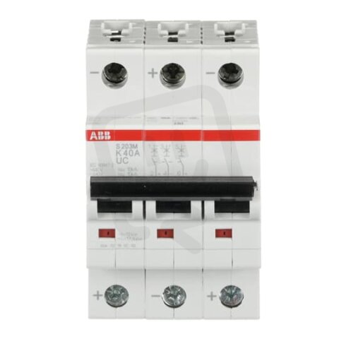 S203M-K40UC Jistič 3p 40A char. K ABB 2CDS273061R0557