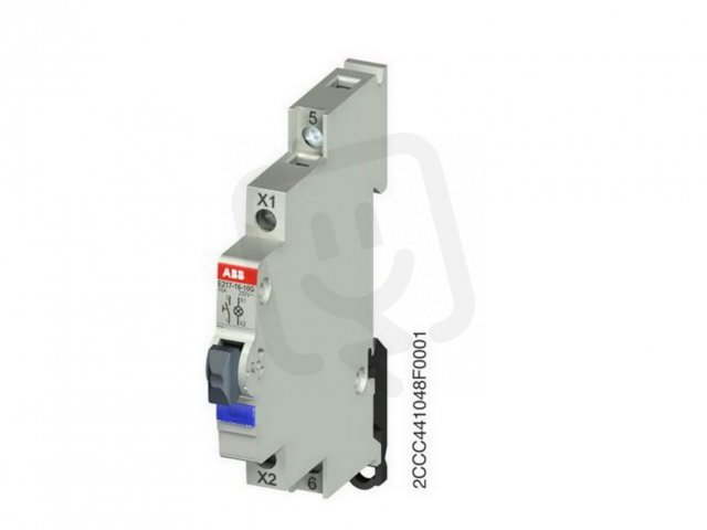 E217-16-01G48 tlačítko se signalizací modrá 16A 1NC 250VAC LED 12 - 48V AC/DC