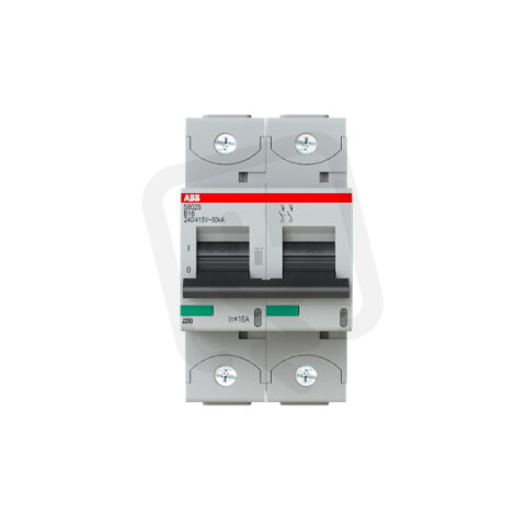 S802S-B16 jistič 2p char. B 16A s klecovou svorkou Icu 50kA ABB 2CCS862001R0165