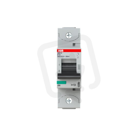 S801S-D10 jistič 1p char. D 10A s klecovou svorkou Icu 50kA ABB 2CCS861001R0101