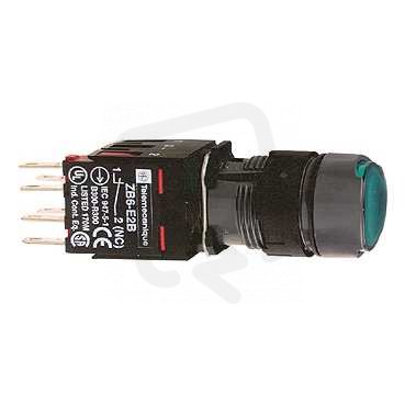 Schneider xB6AF3B5B Ovládač stiskací prosvětlený,1 Z+1V-zelený