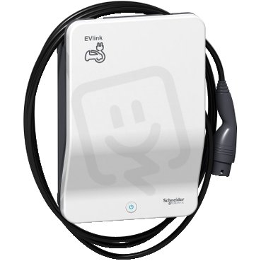 nabíjecí stanice Smart Wallbox s integ. kabelem T2 7kW klíč SCHNEIDER EVB1A7PCKI