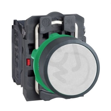 Ovládač stiskací, 1 Z + 1 V, bílý SCHNEIDER XB5AACUST04