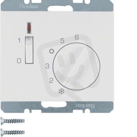 Termostat s rozpínacím kontaktem 24V AC/DC, K.1, bílá lesk BERKER 20317109
