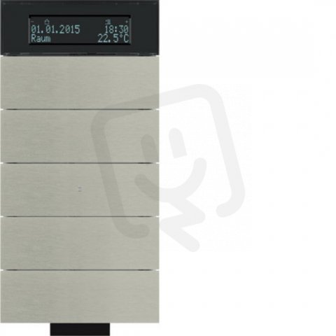 Tlačítkový senzor IR 5-násobné s termostatem IQ ušlecht. nerez. ocel 75665693
