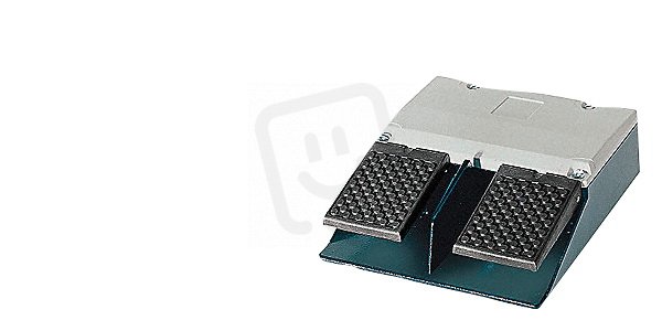 pedálové tlačítko 2 přepínací kontakty dvoupedálové, bez ochranného krytu