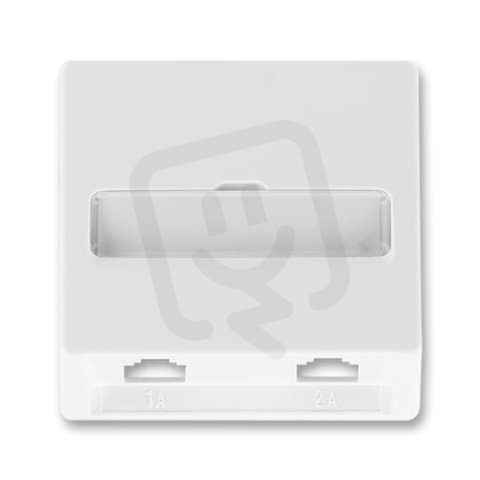 Kryt zásuvky telefonní dvojnásobné 5013C-A00215 B1 jasně bílá Classic ABB