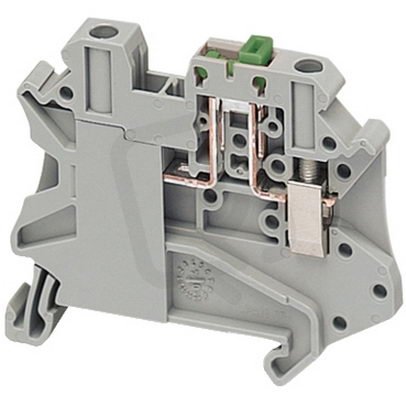 Šroubová svorka zkušební 2 body 4mm2 šedá (obj. mn. 50ks) SCHNEIDER NSYTRV42ST