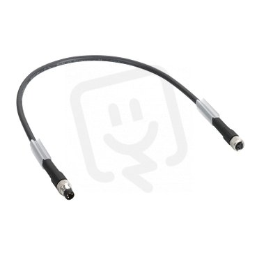 Napájecí kabel zahnutý M8 Male/přímý Female M8 5m SCHNEIDER TCSXCNDMDF5V