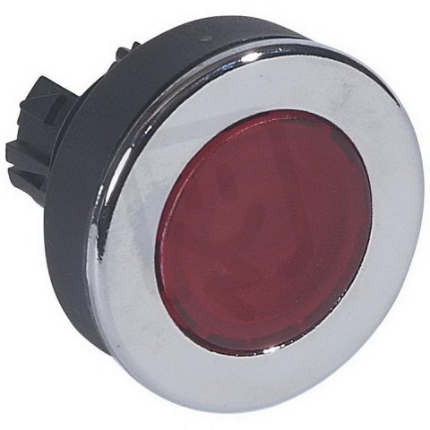 OSMOZ HLAVICE PODSVĚTLENÁ.TLAČÍTKO PLOCHÉ IMULZNÍ ČERVENÁ LEGRAND 024008